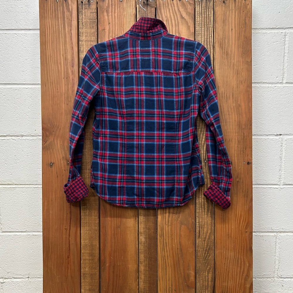 Hollister Co. size medium blue and red flannel - Picture 8 of 8